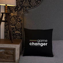 Load image into Gallery viewer, &quot;Game Changer&quot; Black Basic Pillow