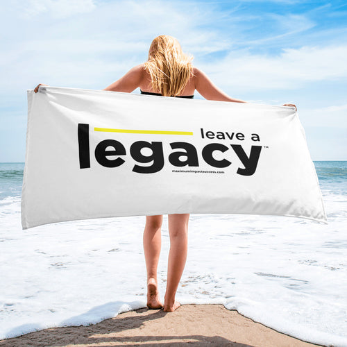 Leave A Legacy White Towel
