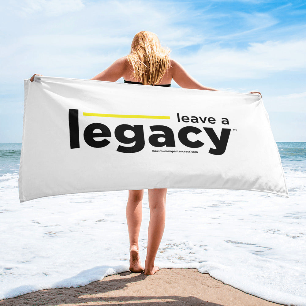 Leave A Legacy White Towel