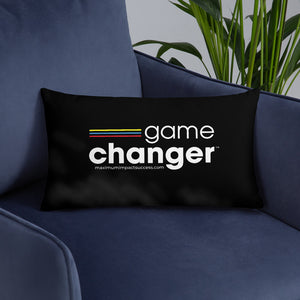 "Game Changer" Black Basic Pillow