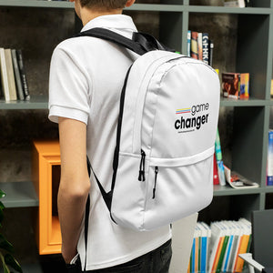 "Game Changer" White Backpack