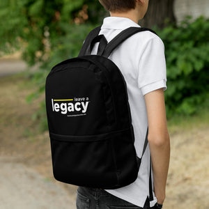 "Leave A Legacy" White Backpack