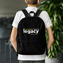 Load image into Gallery viewer, &quot;Leave A Legacy&quot; White Backpack