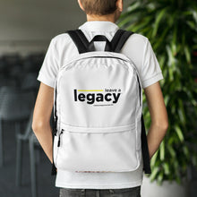 Load image into Gallery viewer, &quot;Leave A Legacy&quot; White Backpack